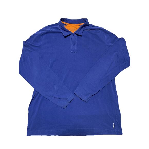 Eddie Bauer Shirt Men Extra Large Tall Blue Travex Free Dry Polo Long Sleeve TXL - Picture 1 of 9